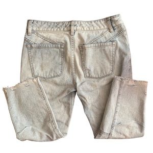 FP Free People Cropped Jeans Light Wash - Sz 26 - Denim - Pocket Detail